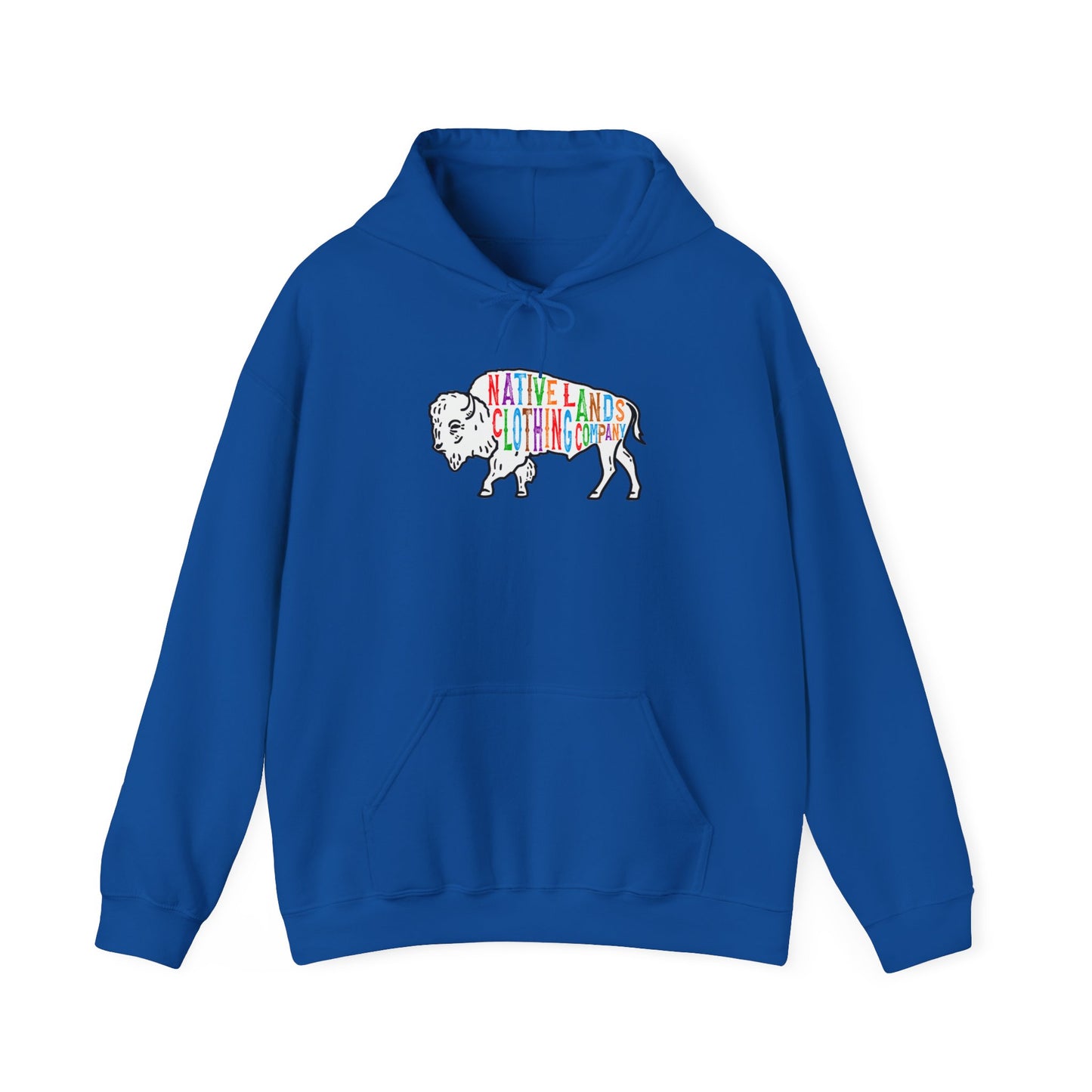 Bison Hoodie Rainbow First Nations, Canadian Aboriginal, Indigenous, Native American