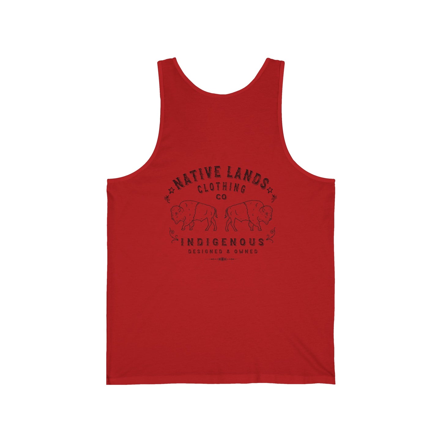 First Nations Bison Tank Top (front/back) Canadian Aboriginal Indigenous Native American