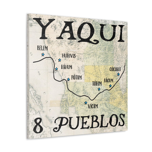 Yaqui Pueblos Canvas Gallery Wrap 30" X 30" Amérindien