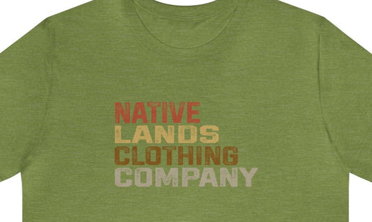 Native Lands Clothing Company Camicia terrestre in cotone nativo americano
