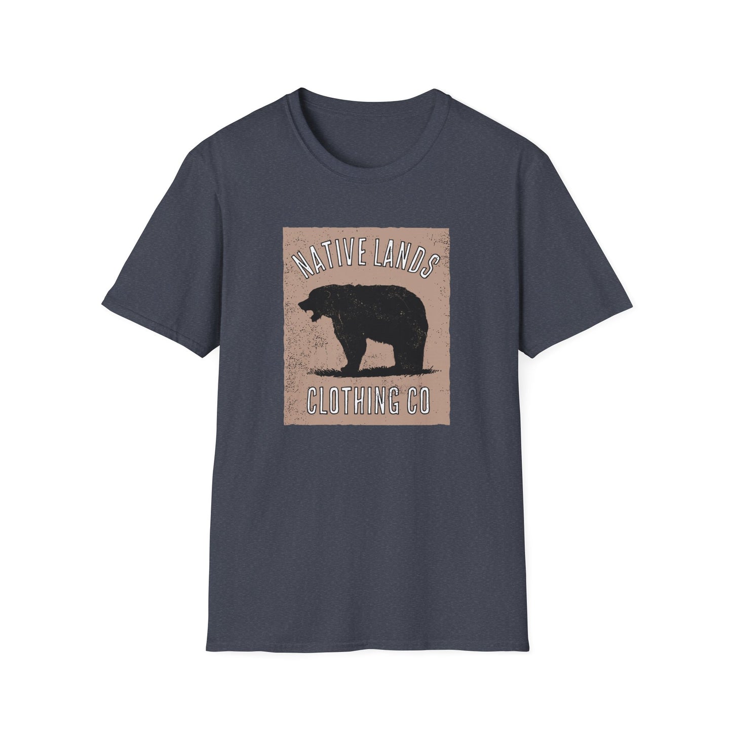 Рубашка с рычанием медведя Светло-коричневая хлопковая рубашка для коренных американцев