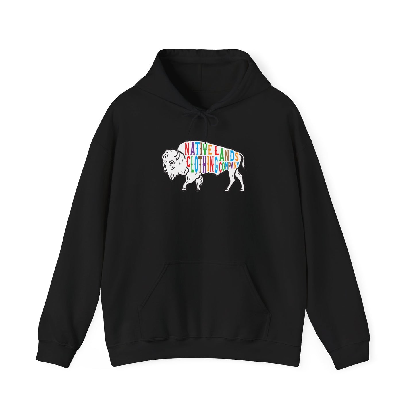 Felpa con cappuccio Bison Rainbow Prime Nazioni Indigene aborigene canadesi native americane