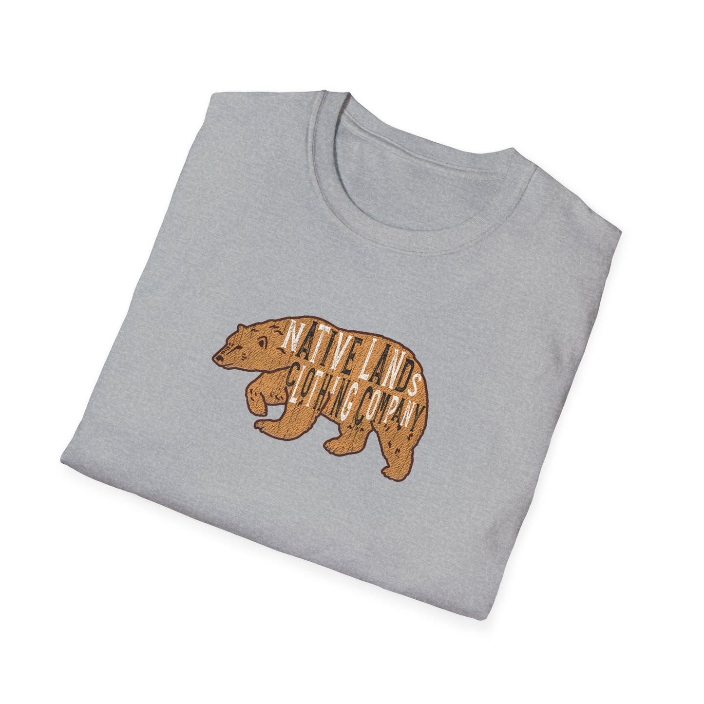 Brown Bear Shirt Cotton - First Nations, Canadian Aboriginal, Indigenous, Native American