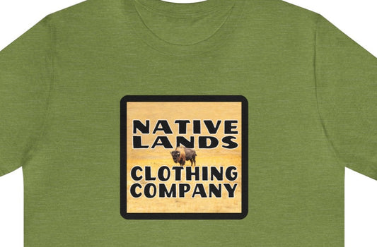 Bison Prairie Camisa Algodón Nativo Americano