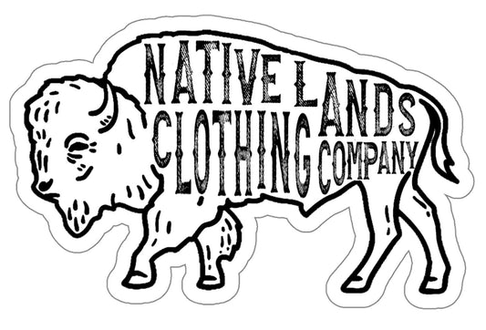 Bison Sticker Waterproof Native American (max graphic) $ 7.08 sticker Native Lands Clothing Company LLC