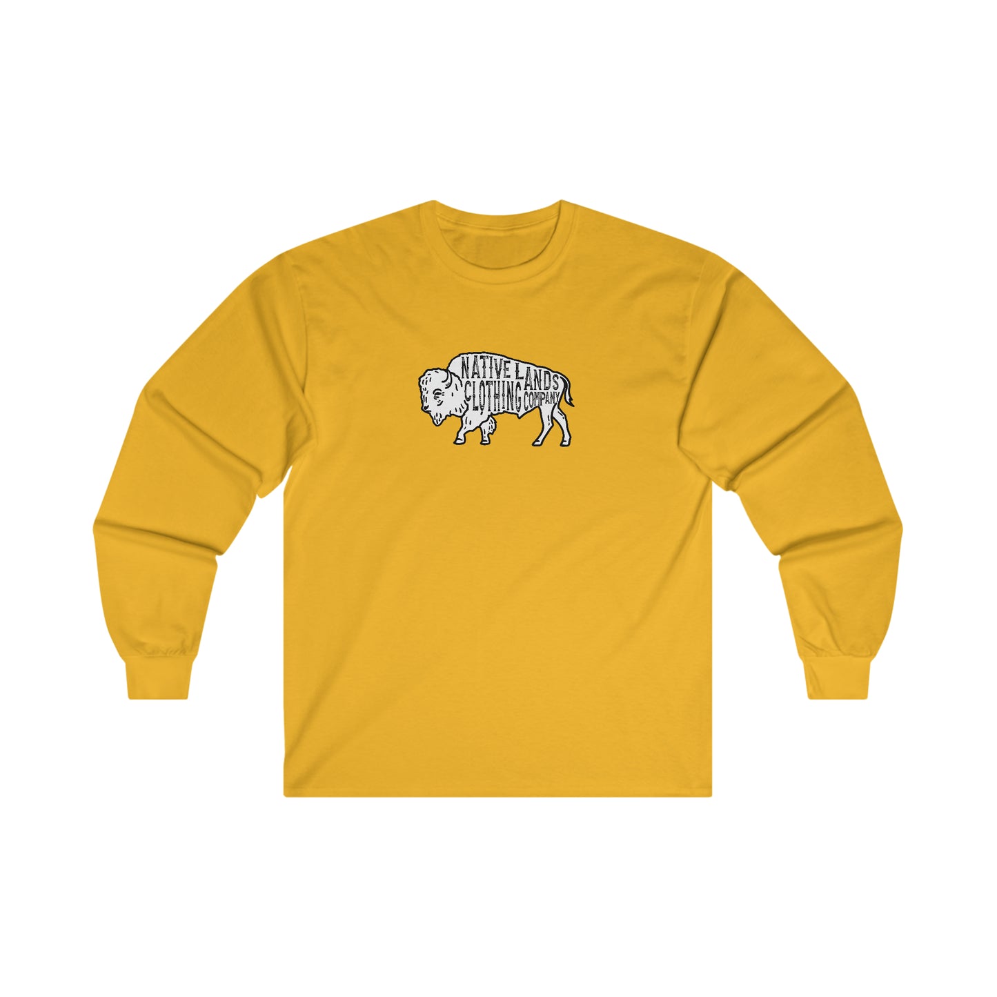 Bison Long Sleeve Shirt Cotton First Nations, Canadian Aboriginal, Indigenous, Native American