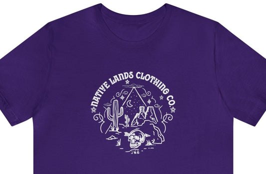 Camisa Pirámide del Desierto Algodón Nativo Americano