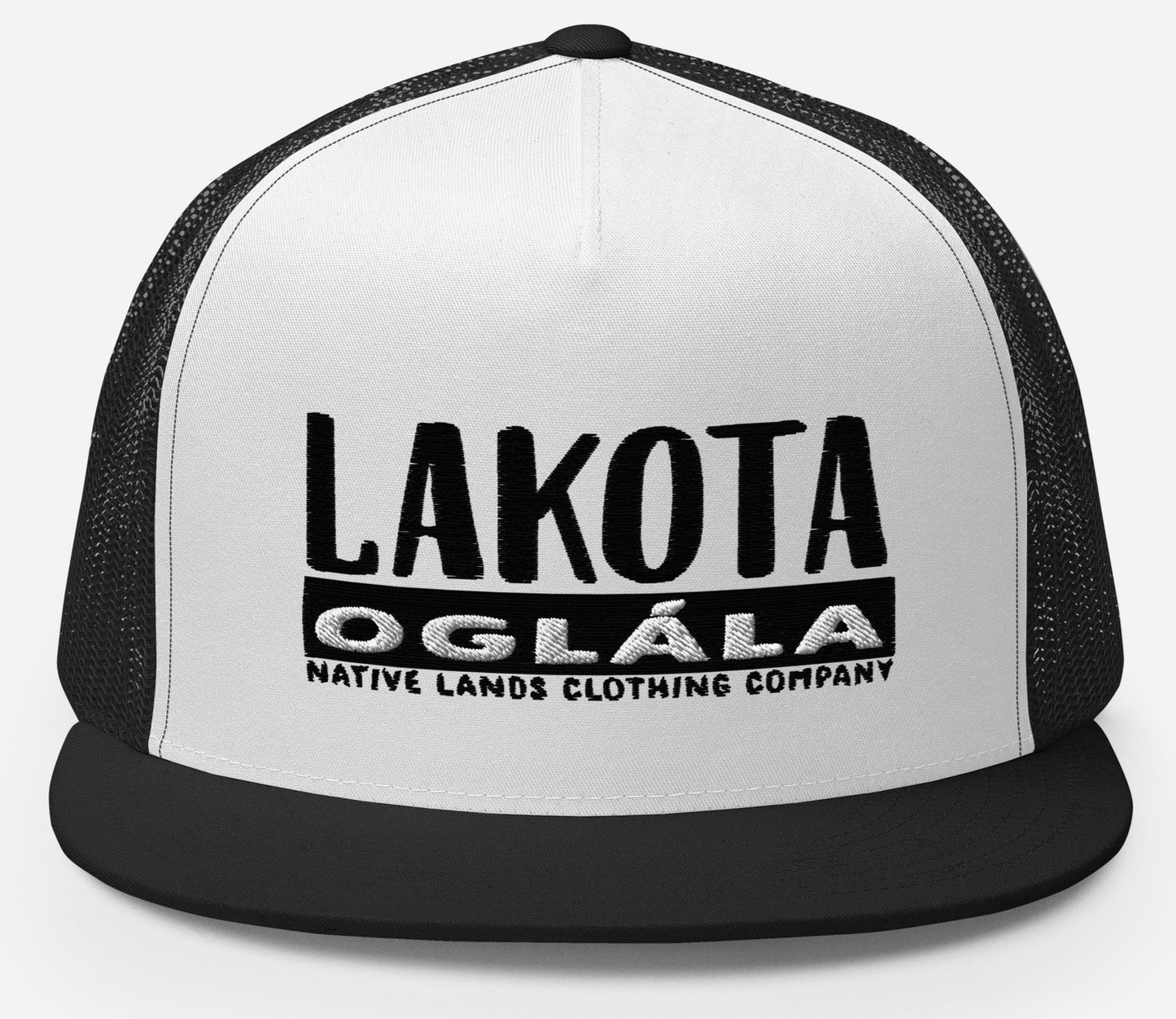 Lakota Oglala Trucker Hat Embroidered Native American $ 17.50 Baseball Cap Native Lands Clothing Company LLC