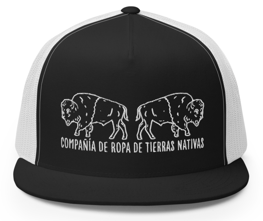 Bison Snapback Hat ESPANOL Embroidered Native American $ 20.00 Snapback Hat Native Lands Clothing Company LLC