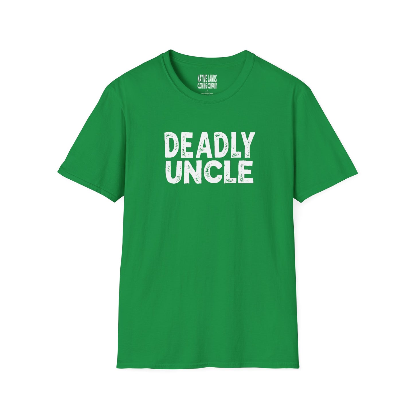 Deadly Uncle Shirt Cotton - Primeras Naciones, Aborígenes Canadienses, Indígenas, Nativos Americanos - Grunge