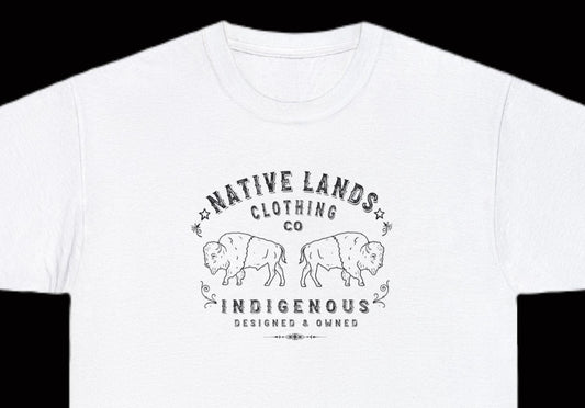 Camisa Bisontes Algodón Indígena Nativo Americano