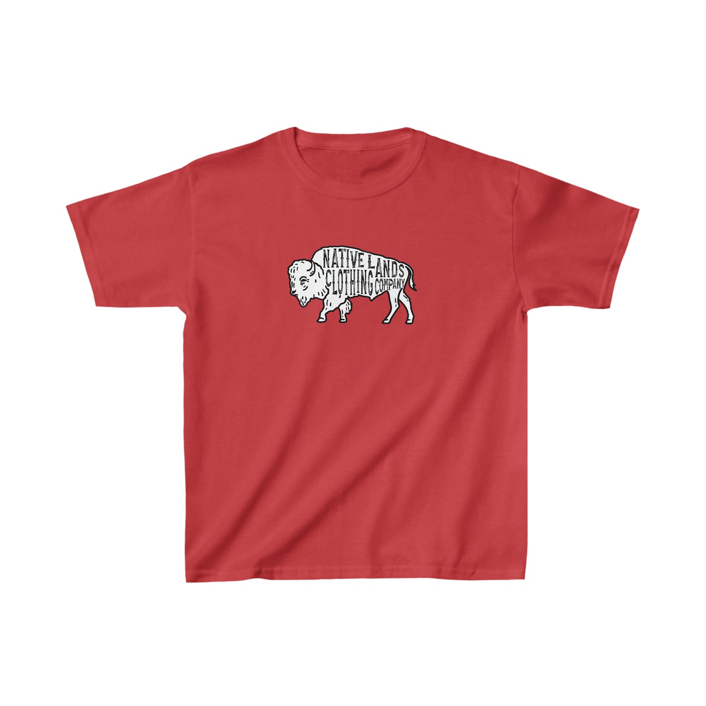 Camisa Juvenil Bisonte Algodón Nativo Americano