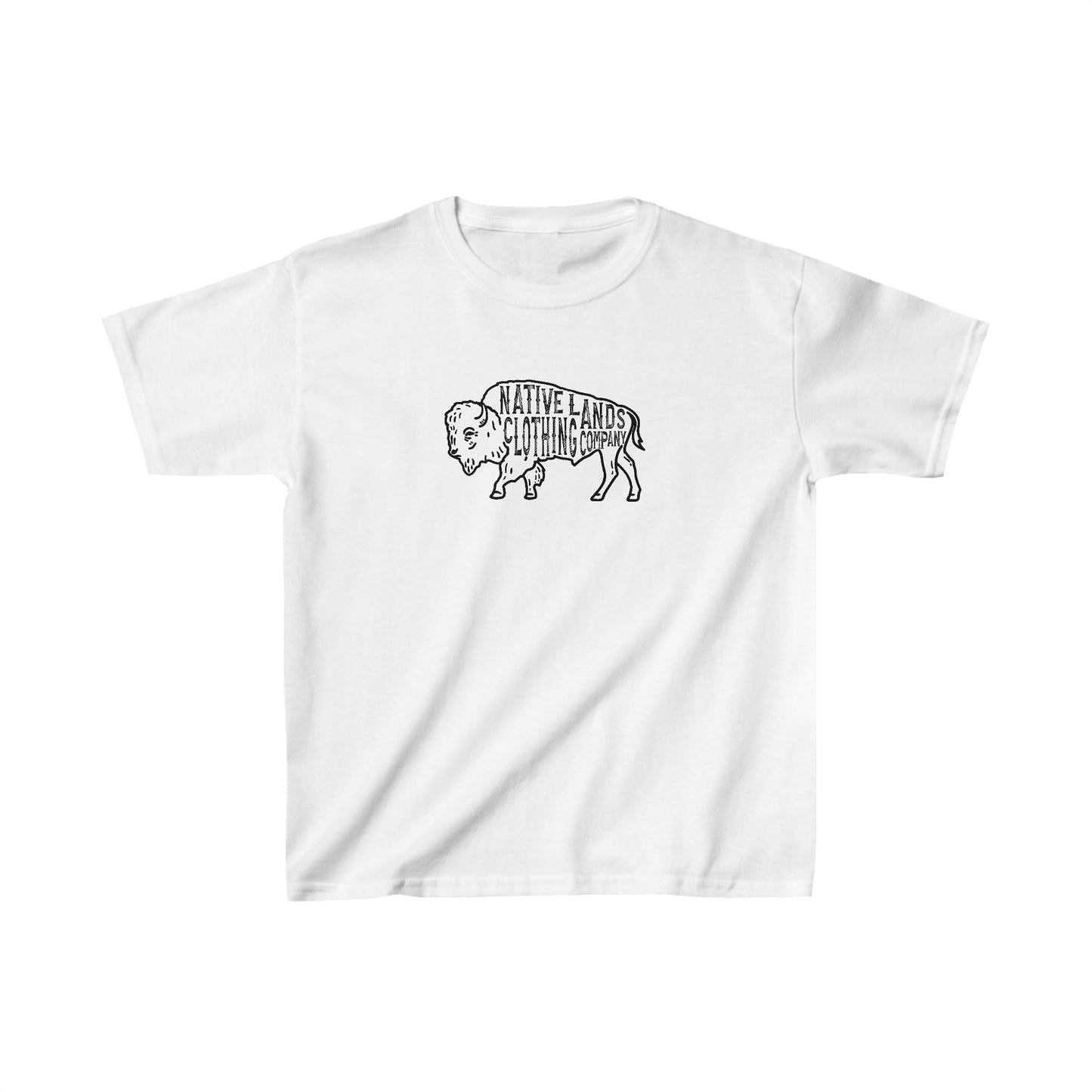 Youth Bison Shirt Bomuld Native American