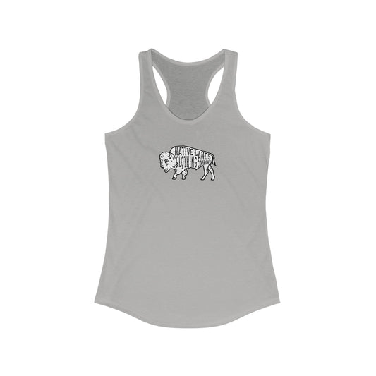 Womens Bison Tank Top Katoen - First Nations, Canadese Aboriginal, Inheems, Native American