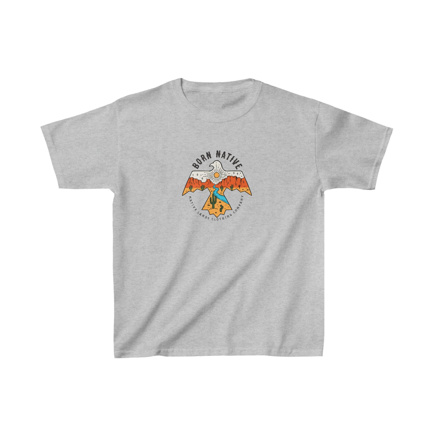 Camicia Thunderbird da ragazzo in cotone dei nativi americani