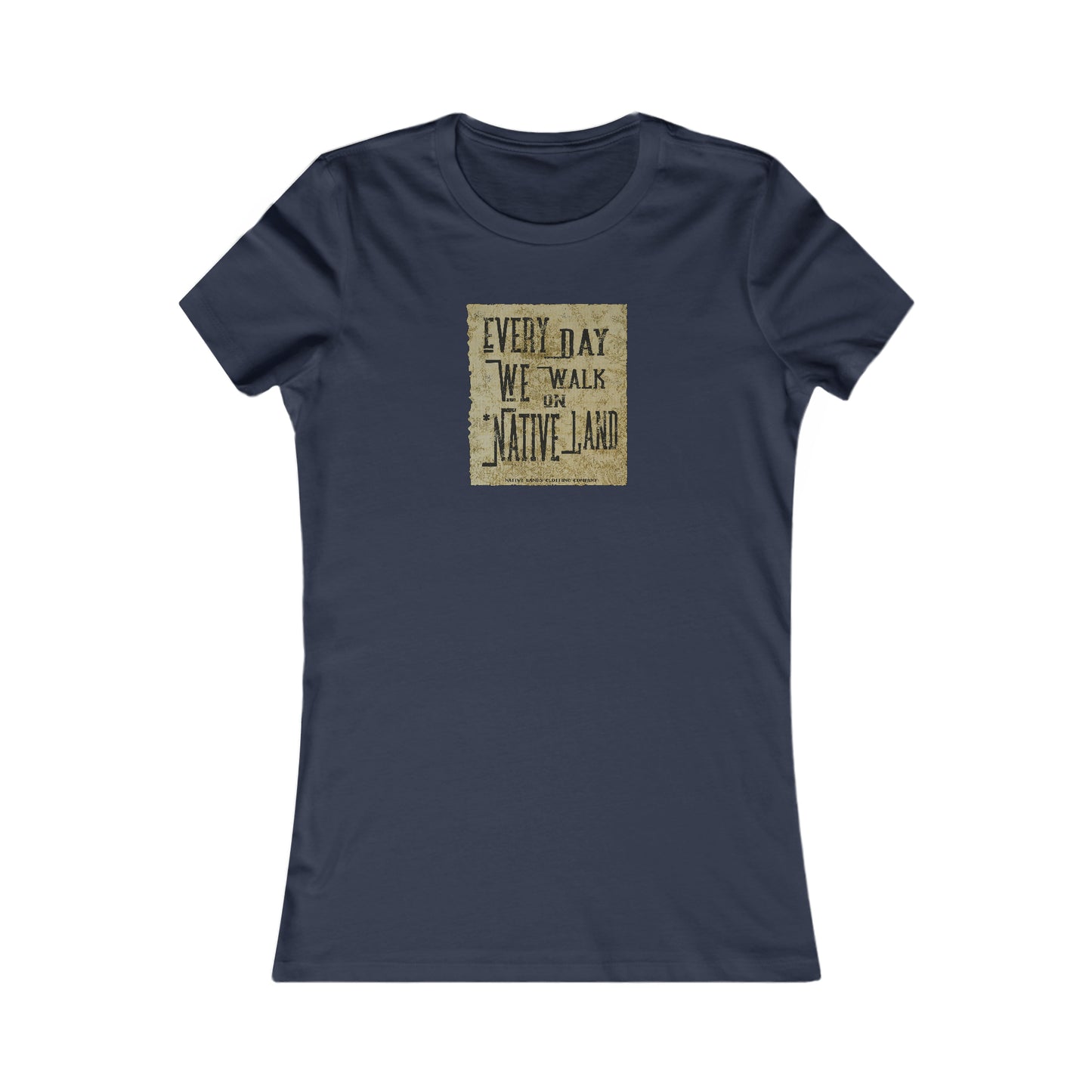 Camisa para mujer todos los días caminamos (delantero/trasero) Algodón - Primeras Naciones, Aborígenes canadienses, Indígenas, Nativos Americanos