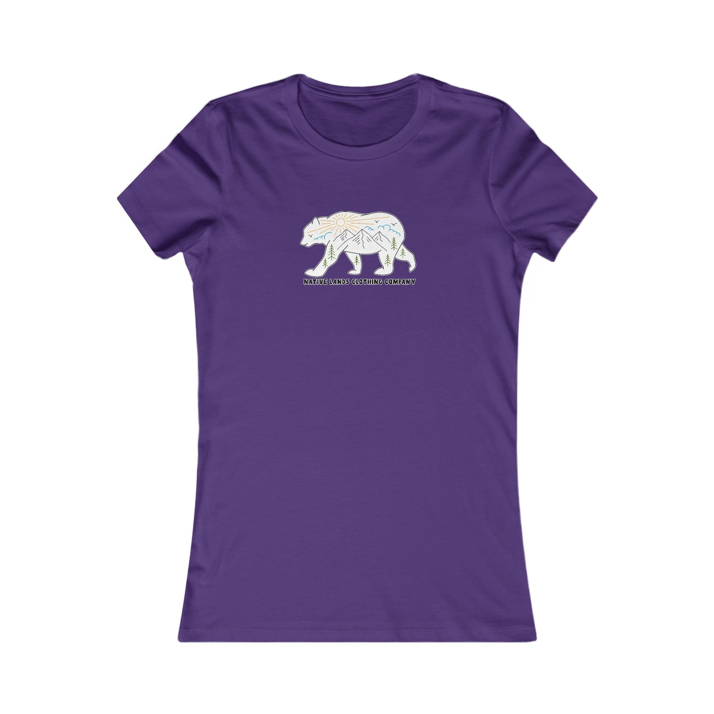 Camicia da donna con orso in cotone delle prime nazioni aborigene canadesi indigene native americane