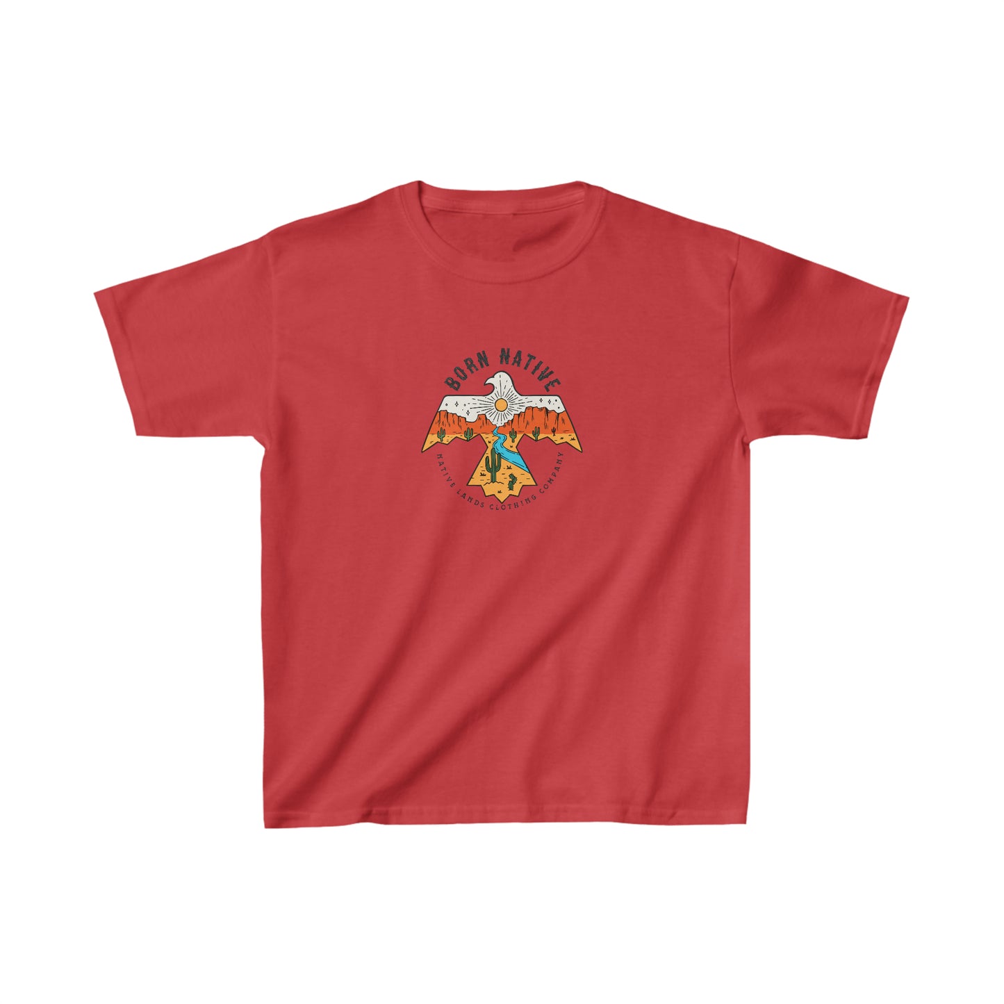 Молодежная рубашка Thunderbird из хлопка коренных американцев
