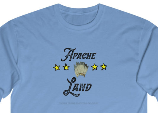 阿帕奇部落长袖 T 恤星星棉质美洲原住民