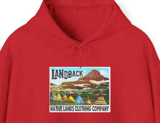 Landback Sweat à capuche Amérindien