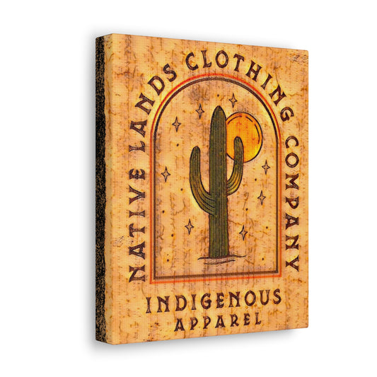 Cactus Sun Canvas Gallery Wrap 8" x 10" Native American