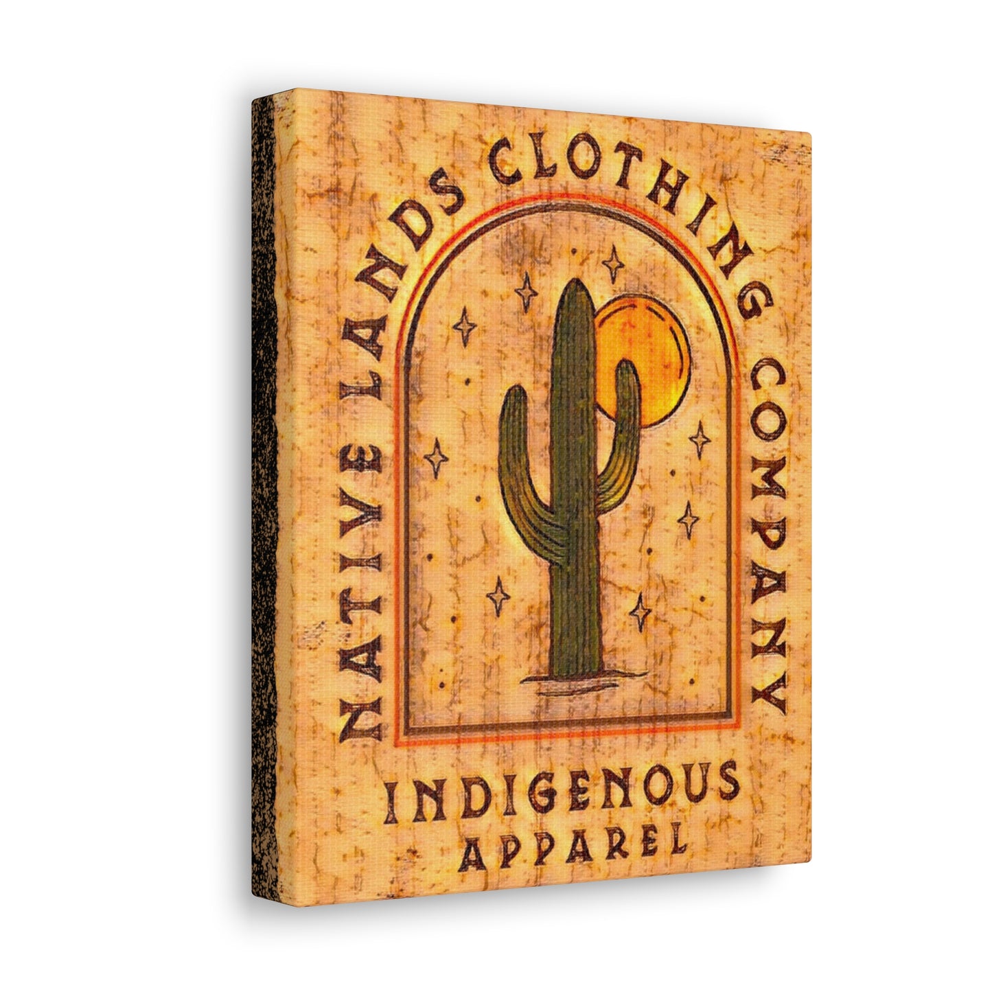 Cactus Sun Canvas Gallery Wrap 8 "x 10" Native American