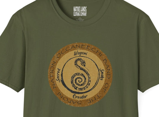 Koszula plemienia Occaneechi Saponi, bawełniana rdzenni Amerykanie (na zamówienie)