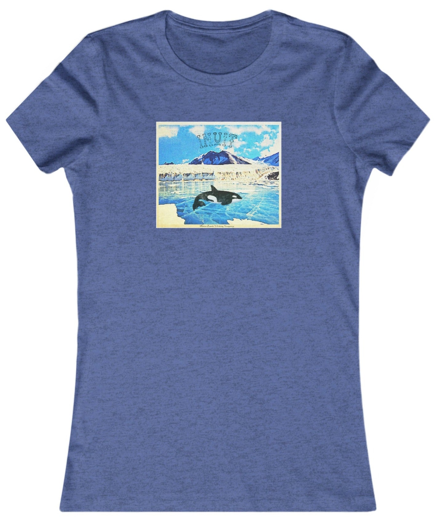 Camisa favorita de la tribu Inuit para mujer Orca Algodón Nativo Americano