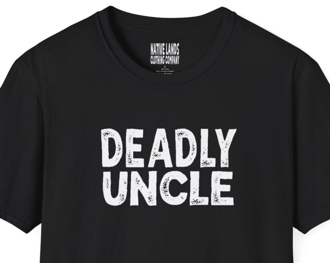 Deadly Uncle Shirt Katoen Native American - Grunge