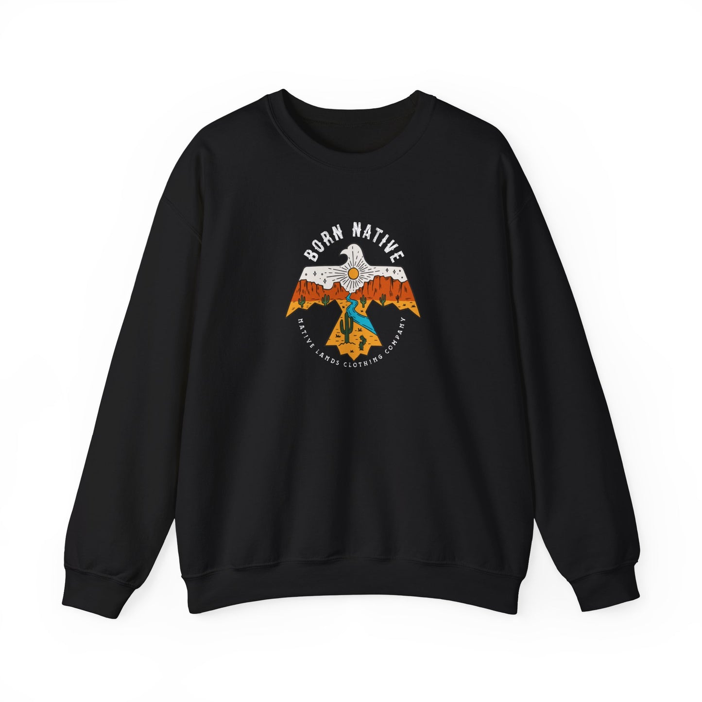 Geboren Inheemse Thunderbird Sweatshirt Inheemse Amerikaan