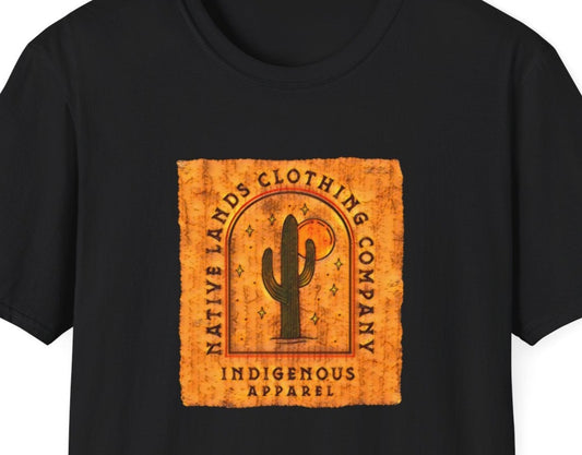 Cactus Sun Shirt Puuvilla Vintage Native American