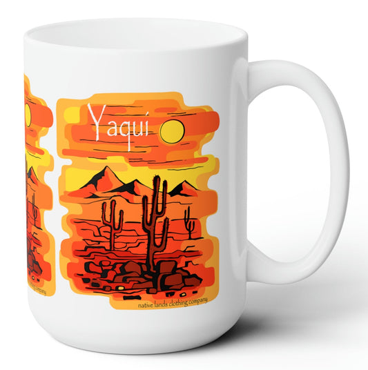 Yaqui 部落陶瓷杯 15 盎司美洲原住民