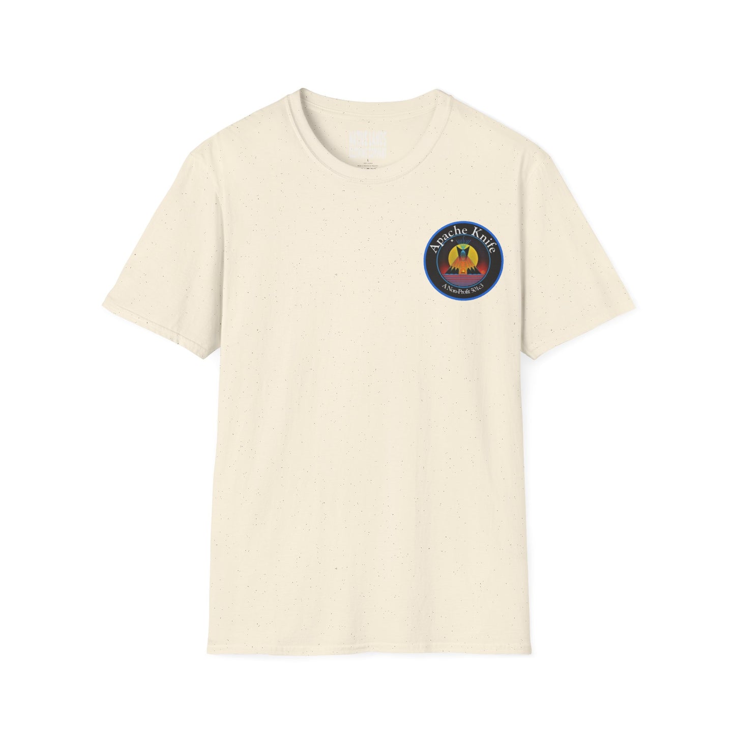 Apache Knife Foundation 셔츠 비영리(앞/뒤) 면 아메리카 원주민(특별 주문)