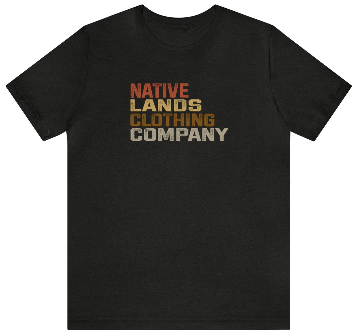 Native Lands Clothing Company Camisa Terra Algodão Nativo Americano