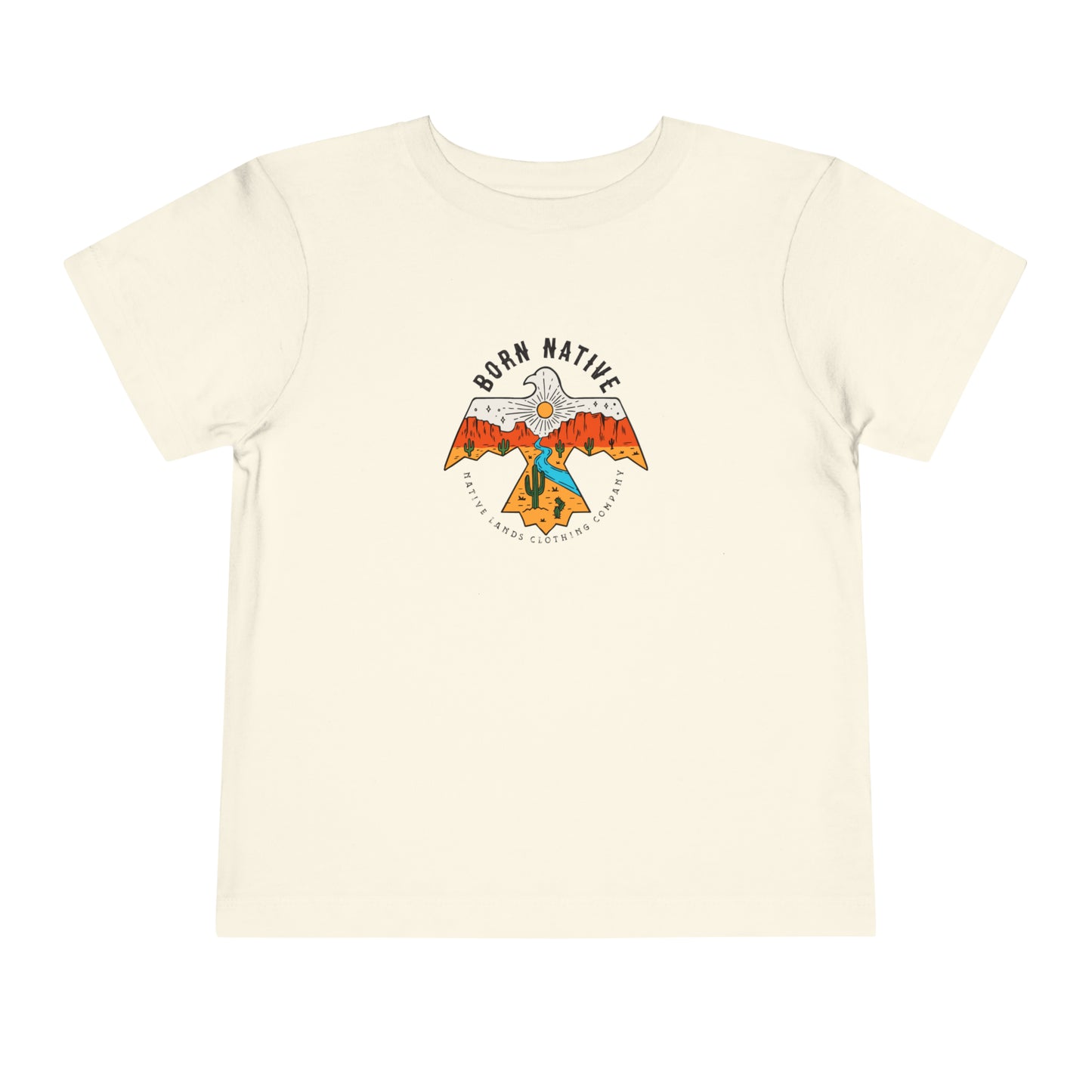 T-Shirt „Born Native“ aus Baumwolle für Kleinkinder – First Nations, kanadische Aborigines, Indigene, Indianer