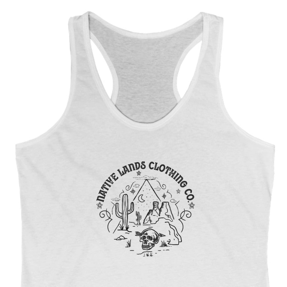 Womens Desert Tank Top Racerback First Nations Canadian Aboriginal Indigenous Native American