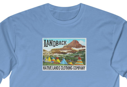 लैंडबैक लंबी आस्तीन वाली शर्ट कॉटन मूल अमेरिकी
