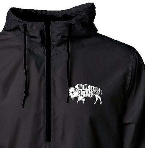 Bison Éadrom Pullover Windbreaker Meiriceánach Dúchasach