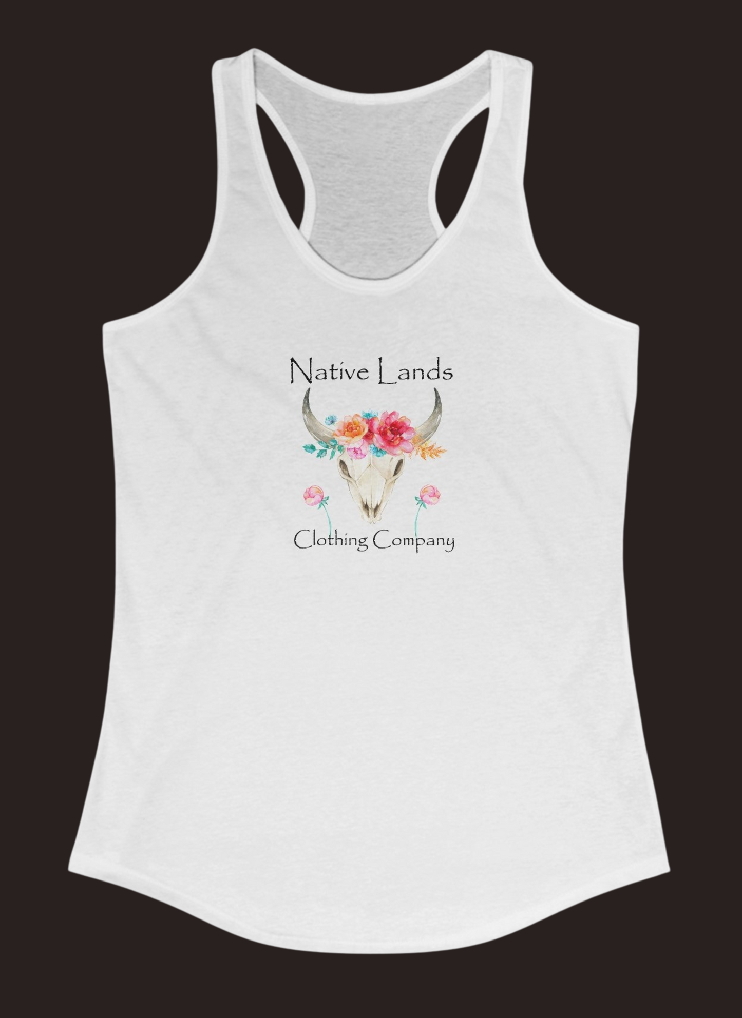 Womens Flower Tank Top First Nations Canadian Aboriginal Indigenous Native American