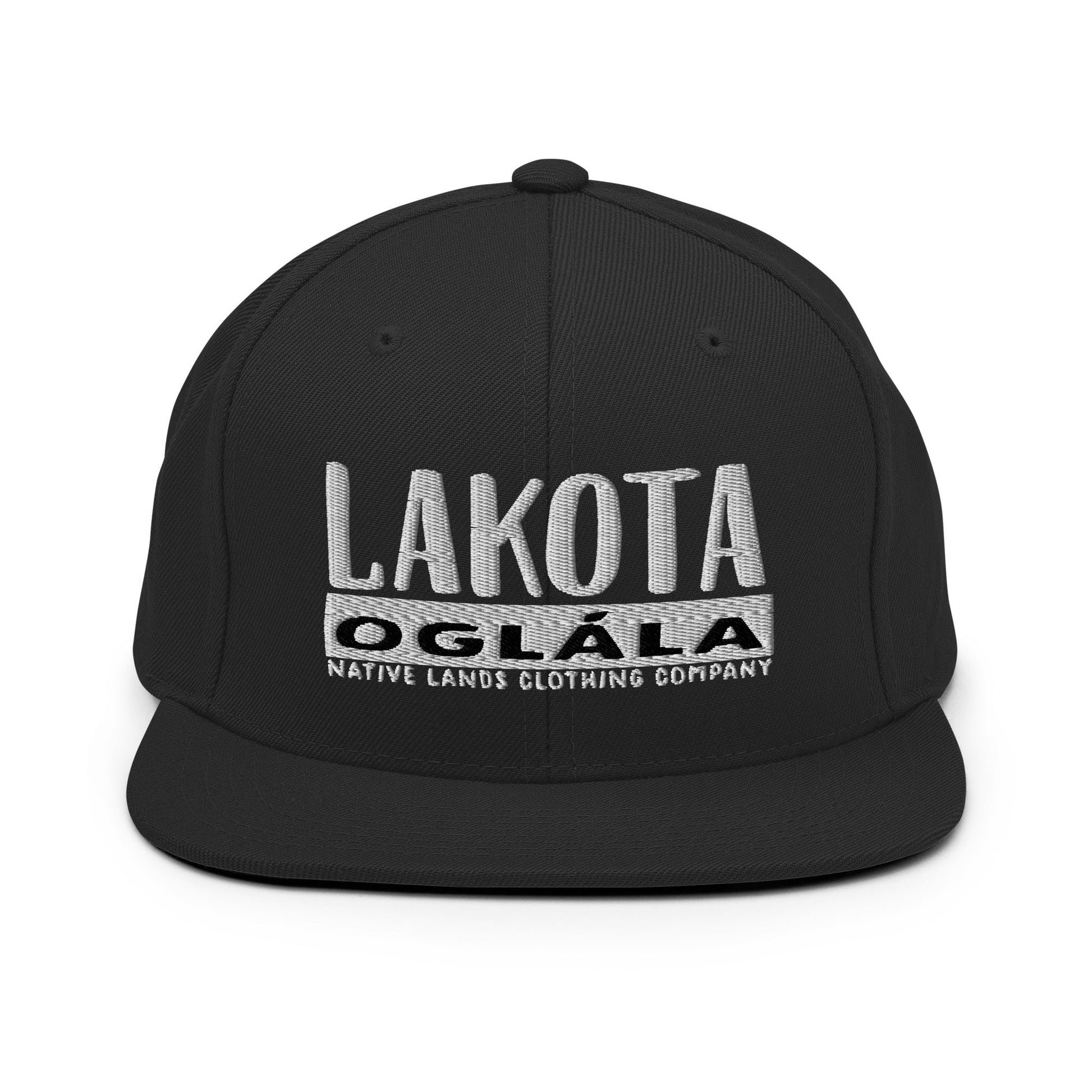 Lakota Oglala Snapback Hat Embroidered Native American $ 26.50 Snapback Embroidered Baseball Cap Native Lands Clothing Company LLC