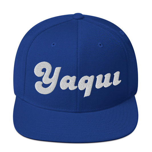Yaqui Tribe Snapback Hat Puff Brodé Amérindien
