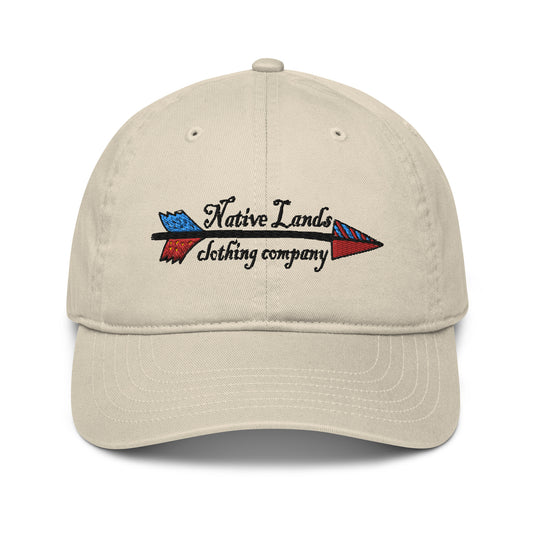 Sombrero de papá de flecha nativa orgánica bordado nativo americano