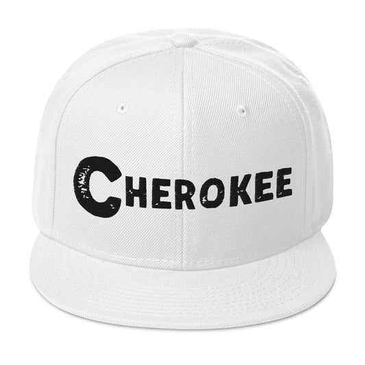 Cherokee Tribe Snapback Hat Brodeerattu intiaani