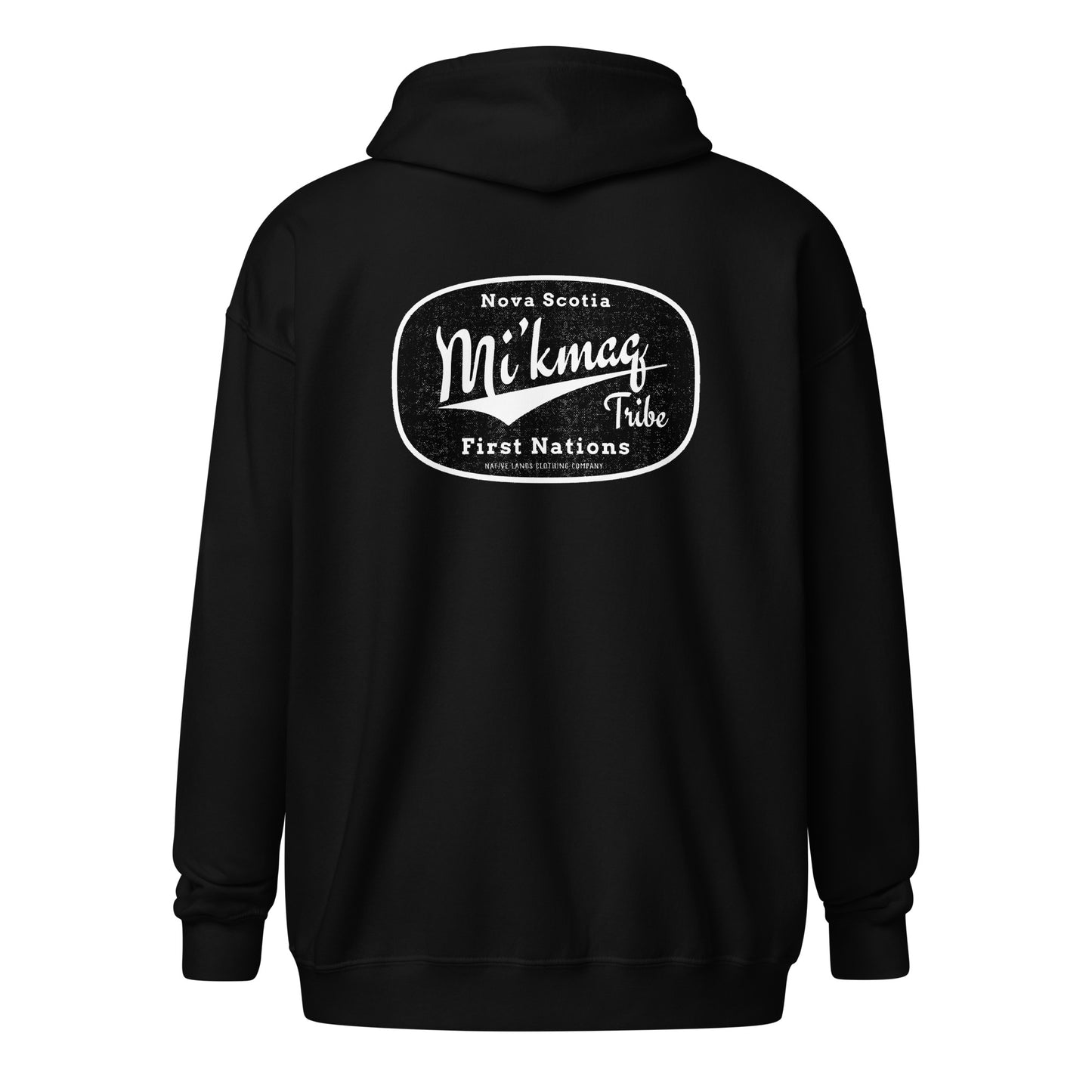 Mi'kmaq Tribe Hoodie bestickt (vorne/hinten) – First Nations, kanadische Aborigines, Indigene, Indianer