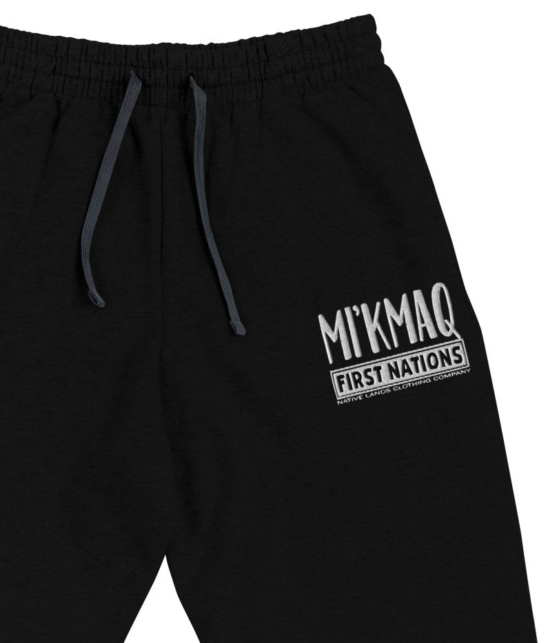 Mikmaq Tribe Sweatpants Fleece bordado - Primeras Naciones, Aborígenes Canadienses, Indígenas, Nativos Americanos